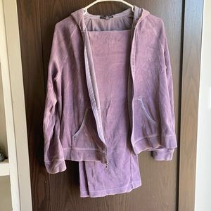 Purple Track Suit Set